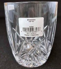 Waterford Marquis Brookside Double Old Fashioned Drink Glasses 4 New in Box