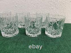 Waterford Marquis Crystal SPARKLE Double Old Fashioned Whiskey Glasses Set of 7
