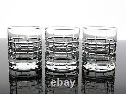 Waterford Marquis Grid Crystal Double Old Fashioned Whiskey Glasses Set Of 4