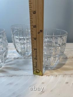 Waterford Marquis QUADRATA Double Old Fashioned DOF Tumblers Set Of 4 Crystal