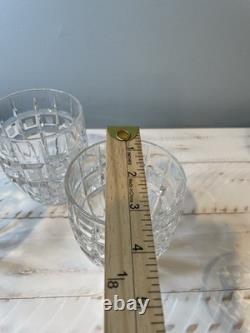 Waterford Marquis QUADRATA Double Old Fashioned DOF Tumblers Set Of 4 Crystal