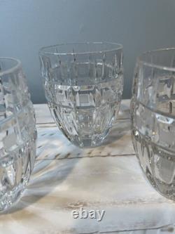 Waterford Marquis QUADRATA Double Old Fashioned DOF Tumblers Set Of 4 Crystal