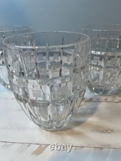 Waterford Marquis QUADRATA Double Old Fashioned DOF Tumblers Set Of 4 Crystal