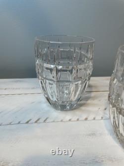 Waterford Marquis QUADRATA Double Old Fashioned DOF Tumblers Set Of 4 Crystal