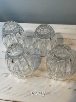 Waterford Marquis QUADRATA Double Old Fashioned DOF Tumblers Set Of 4 Crystal