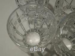 Waterford (Marquis) Quadrata Double Old Fashioned Crystal Glasses Set Of 4