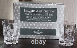 Waterford Millennium 2 Double Old Fashioned All 5 Toasts Signed Jim O'Leary NIB