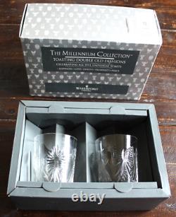Waterford Millennium 2 Double Old Fashioned All 5 Toasts Signed Jim O'Leary NIB