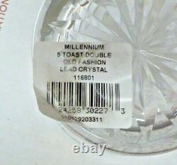Waterford Millennium 5 Toast Double Old Fashioned Four (4) Tumblers