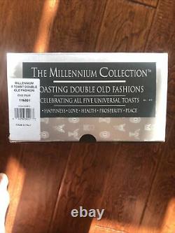 Waterford Millennium 5 Toast Universal Wishes Double Old Fashioned Dof 2 Nib