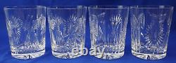 Waterford Millennium 5 Toasts (4) Double Old Fashioned Glasses, 4 3/8 (B8)