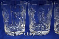 Waterford Millennium 5 Toasts (4) Double Old Fashioned Glasses, 4 3/8 (B8)