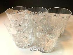 Waterford Millennium 5 x Cut Crystal Double Old Fashioned Glasses