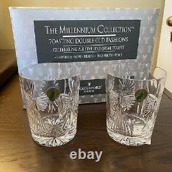 Waterford Millennium Millenium Universal 5 Toast Double Old Fashioned Dof New Ib