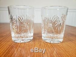 Waterford Millennium Millenium Universal 5 Toast Double Old Fashioned Glasses
