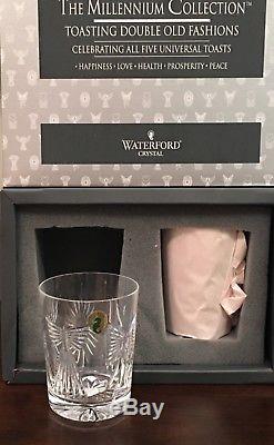 Waterford Millennium Millenium Universal 5 Toast Double Old Fashioned New In Box