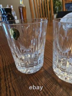 Waterford Millennium Series Pair of Love Double Old Fashioned Glasses