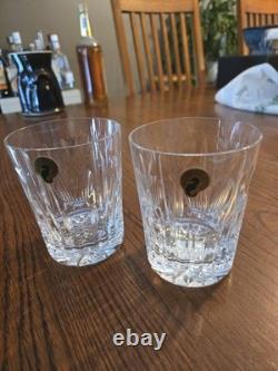 Waterford Millennium Series Pair of Love Double Old Fashioned Glasses