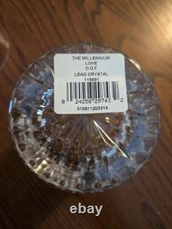 Waterford Millennium Series Pair of Love Double Old Fashioned Glasses