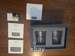 Waterford Millennium Series Pair of Love Double Old Fashioned Glasses