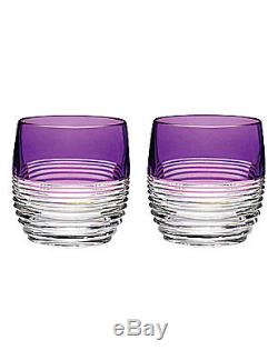 Waterford Mixology Circon Purple Double Old Fashioned Set of 4