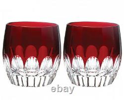 Waterford Mixology Double Old Fashioned Talon Red Set of 2 Tumblers 160459 New