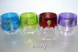 Waterford Mixology Mixed Color Tumblers SET/4 Double Old Fashioned #160453 New