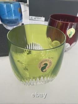 Waterford Mixology Mixed Color Tumblers SET/4 Double Old Fashioned #160453 New