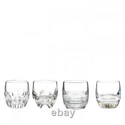 Waterford Mixology Mixed Double Old Fashioned DOF Tumbler Set of 4 BNIB