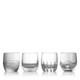 Waterford Mixology Mixed Pattern Crystal Tumblers Set of 4 DOF Glasses NIB $440