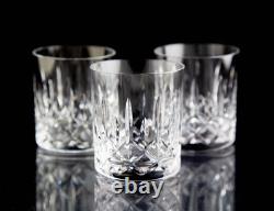 Waterford Mourne Double Old Fashioned Glasses Set of 3 Vintage Crystal Barware