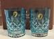 Waterford Original Lismore Double Old Fashioned DOF Glasses Aqua New In Box