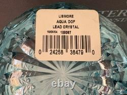 Waterford Original Lismore Double Old Fashioned DOF Glasses Aqua New In Box