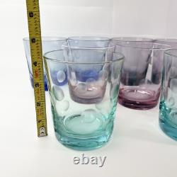 Waterford Polka Dot Double Old Fashioned Set of 8 4 1/4