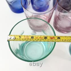 Waterford Polka Dot Double Old Fashioned Set of 8 4 1/4