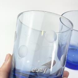 Waterford Polka Dot Double Old Fashioned Set of 8 4 1/4