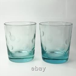 Waterford Polka Dot Double Old Fashioned Set of 8 4 1/4