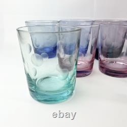 Waterford Polka Dot Double Old Fashioned Set of 8 4 1/4
