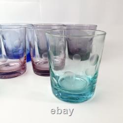 Waterford Polka Dot Double Old Fashioned Set of 8 4 1/4