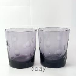 Waterford Polka Dot Double Old Fashioned Set of 8 4 1/4