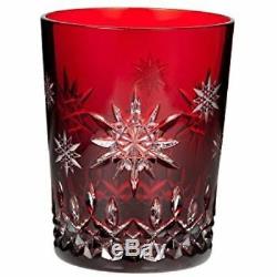 Waterford SNOWFLAKE WISHES Ruby Red Double Old Fashioned DOF 2011 JOY NEW