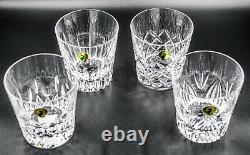 Waterford Set Of Four Double Old Fashioned Glasses (Distinctive Mixed Patterns)