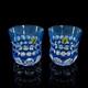 Waterford Simply Pastel Blue DOF Glasses Pair Double Old Fashioned