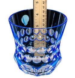 Waterford Simply Pastel Blue DOF Glasses Pair Double Old Fashioned