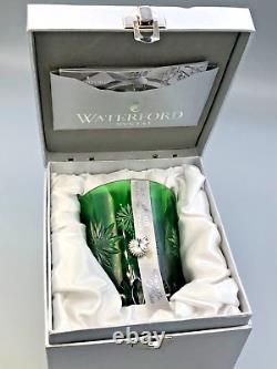 Waterford Snowflake Wishes Courage Emerald Green Double old Fashioned, boxed