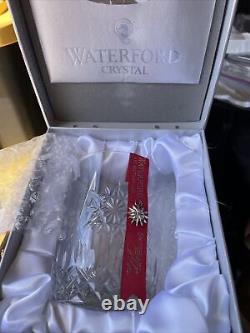 Waterford Snowflake Wishes Crystal JOY 1st Ed Double Old Fashioned New in Box