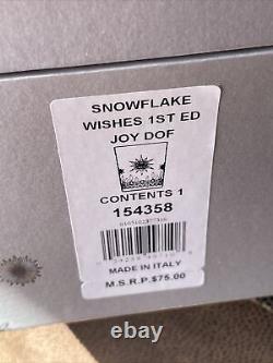 Waterford Snowflake Wishes Crystal JOY 1st Ed Double Old Fashioned New in Box