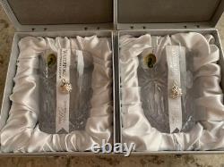 Waterford Snowflake Wishes Double Old Fashioned Glasses 10th Ed. Set of 2 NIB