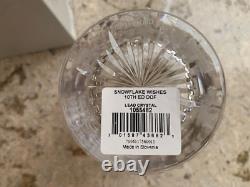 Waterford Snowflake Wishes Double Old Fashioned Glasses 10th Ed. Set of 2 NIB