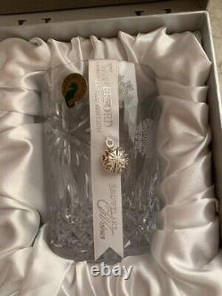 Waterford Snowflake Wishes Double Old Fashioned Glasses 10th Ed. Set of 2 NIB